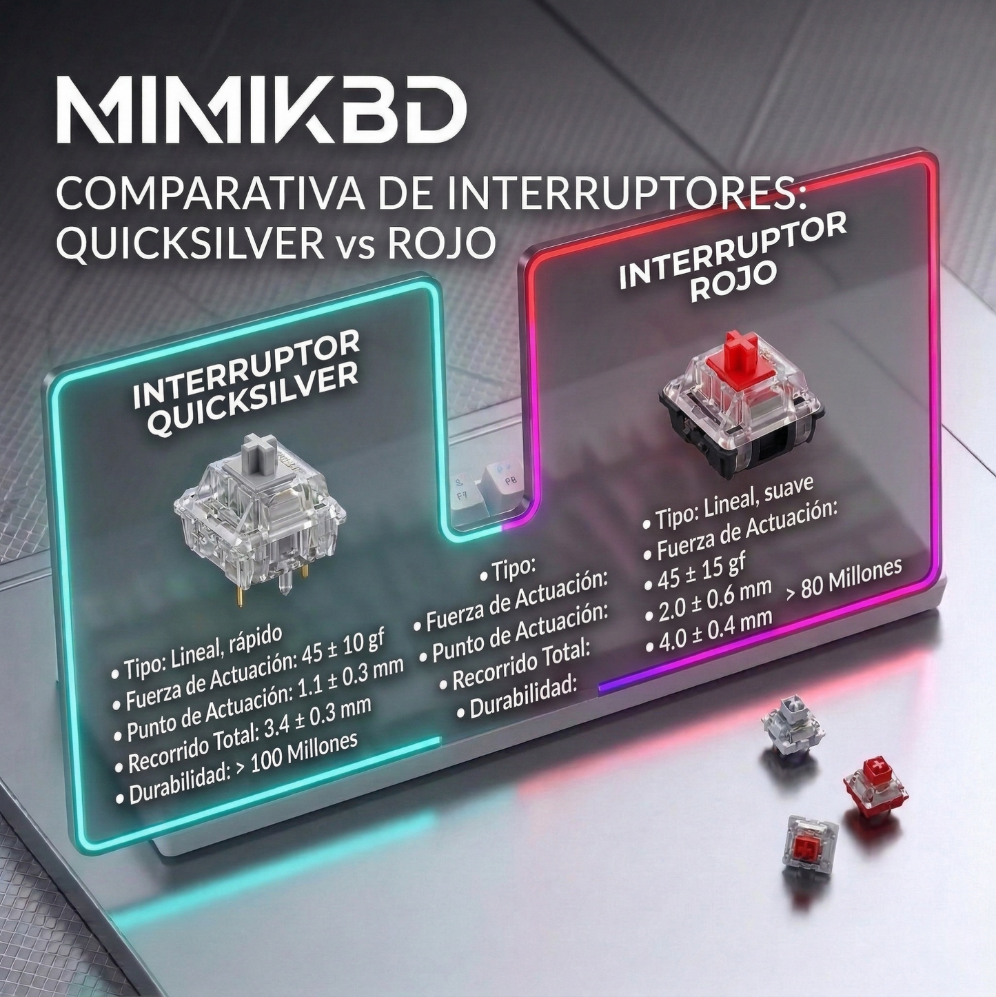 Teclado mecánico al 65% con switches QuickSilver, 68 teclas, iluminación RGB con 13 efectos de iluminación, compatible con Bluetooth, 2.4G y conectividad por cable; admite Hot-Swap y N-teclas anti-ghosting;Adecuado para juegos de eSports