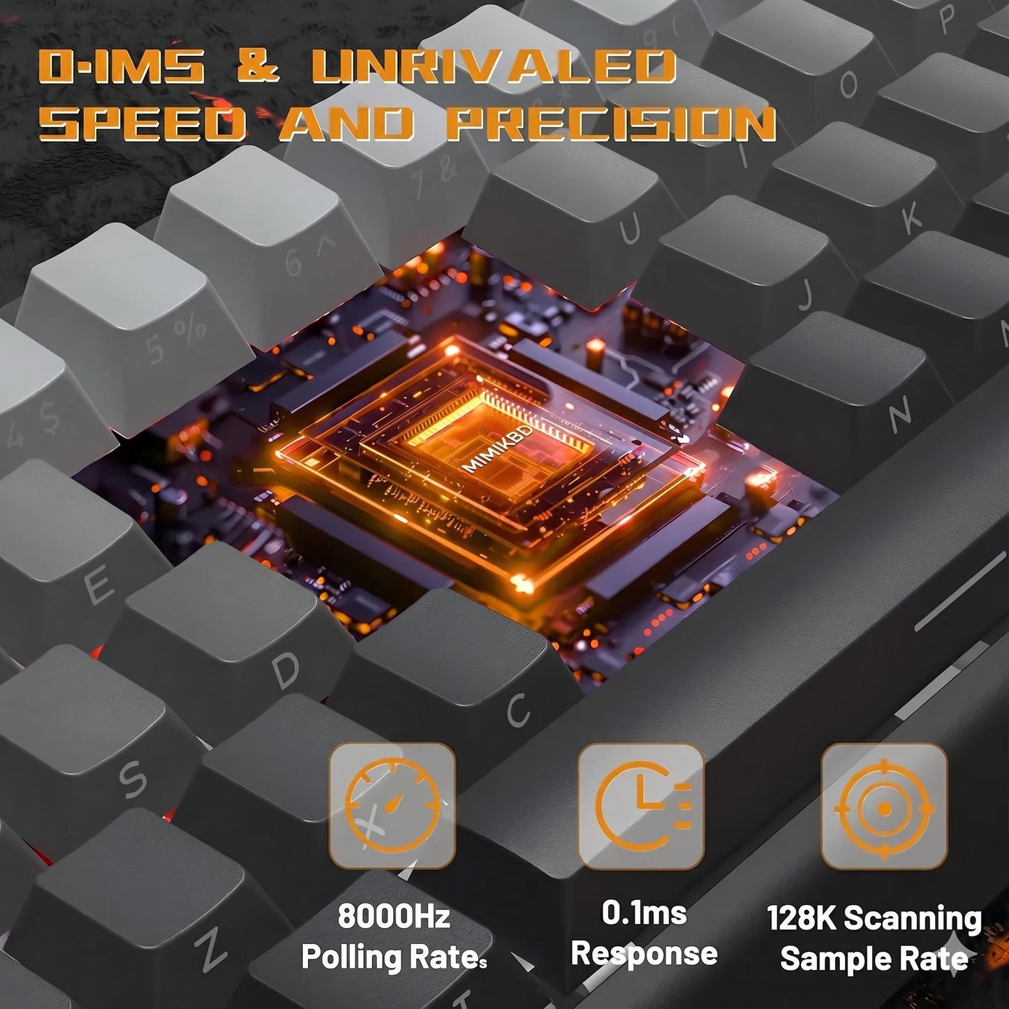 Teclado Magnetico,60%,8k,rgb,e-sport,aluminio,outemu Switch