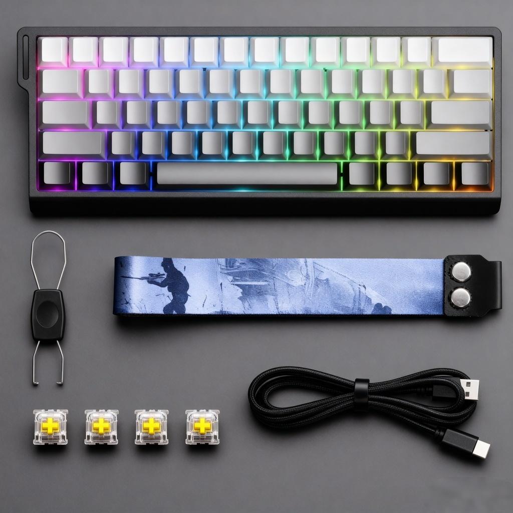 Teclado Magnetico,60%,8k,rgb,e-sport,aluminio,outemu Switch